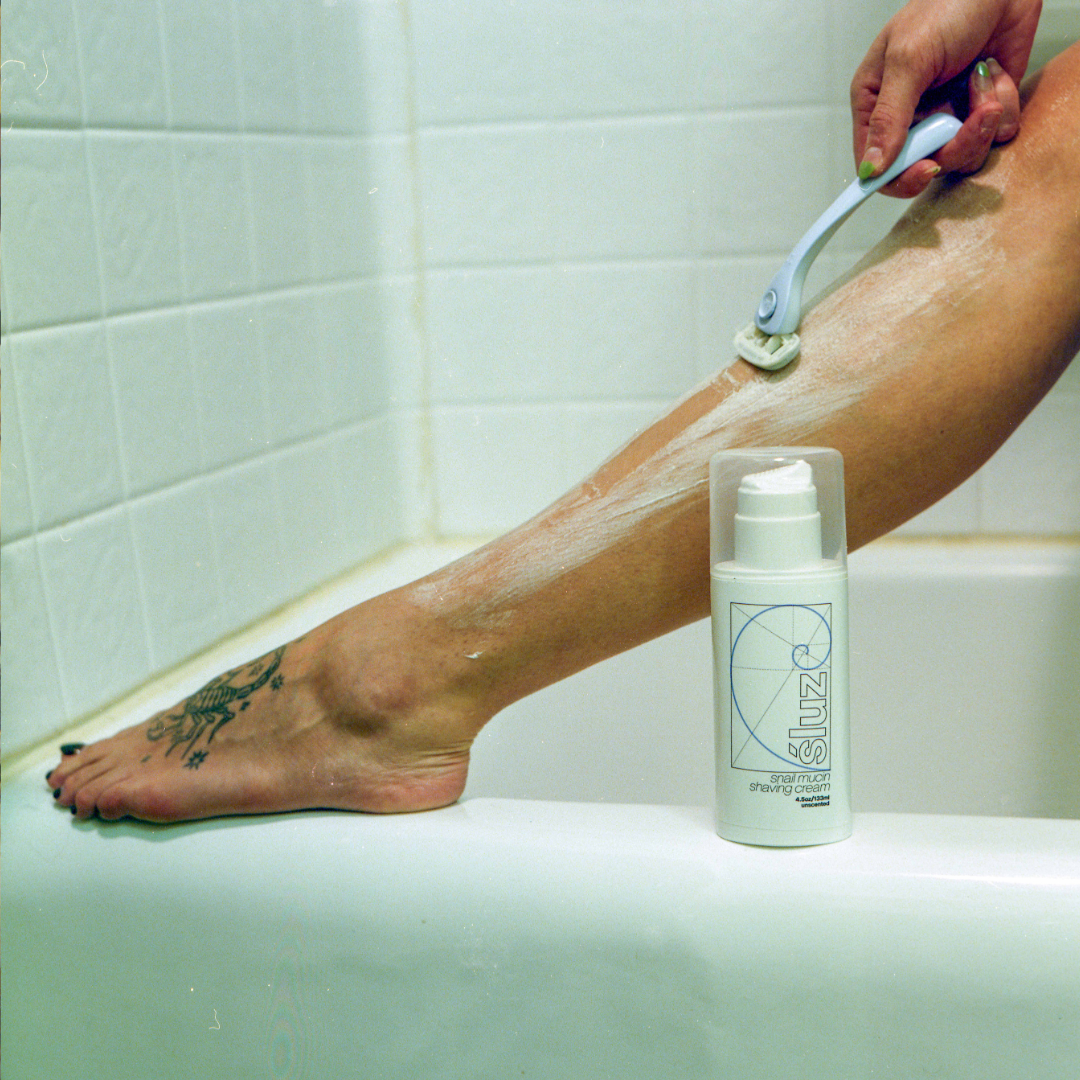 snail mucin shaving cream