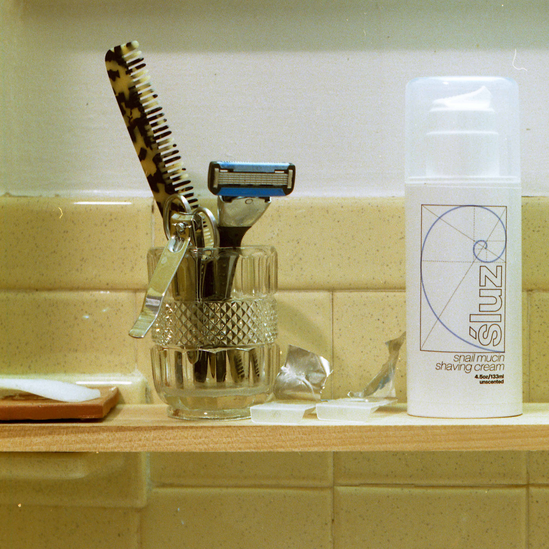 snail mucin shaving cream